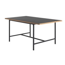 Обеденный стол EGUM 160x90 см черный/дуб