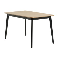 Обеденный стол JEGIND 80x130см дуб/черный