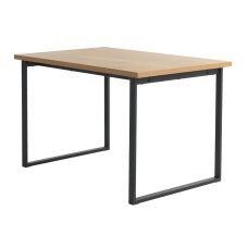 Обеденный стол AABENRAA 80x120см дуб/черный