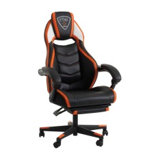 Игровое кресло GAMBORG черное/оранжевое.
