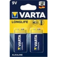 Батарейка Varta Longlife 6LR61 2 шт. (04122101412)