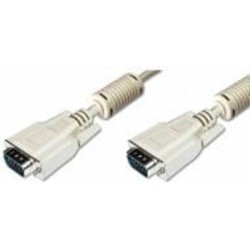 Кабель Digitus VGA - VGA 1,8 м бежевый (AK-310103-018-E)