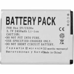 Аккумулятор PowerPlant HTC T528W PM60120 One SV C520e C525E C525C 2450 мА/ч (DV00DV6202)