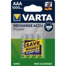 Аккумулятор Varta Rechargeable 1000 mAh AAA (R03, 286) 4 шт. (05703301404)