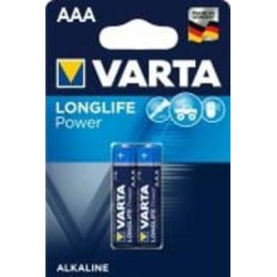 Батарейка Varta Longlife Power AAA (R03, 286) 2 шт. (04903121412)