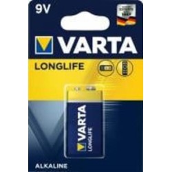 Батарейка Varta Longlife 6LR61 1 шт. (04122101411)