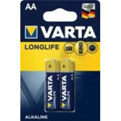 Батарейка Varta Longlife AA (R6, 316) 2 шт. (04106101412)