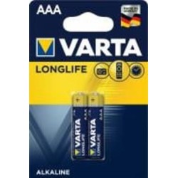 Батарейка Varta Longlife AAA (R03, 286) 2 шт. (04103101412)