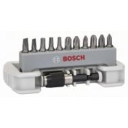 Набор бит Bosch Extra Hard для шуруповерта с держателем PH/PZ/T/S 12 шт. 2608522130