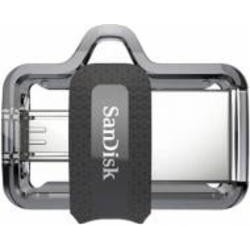 Флеш-память USB SanDisk 64 ГБ USB 3.0 / microUSB (OTG) grey (SDDD3-064G-G46)
