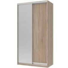 Шкаф-купе Сити Лайт Doros 1200x450x2250 мм дуб сонома двери / ДСП/зеркало