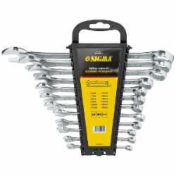Набор ключей рожково-накидных Sigma 12 шт 6-22 мм CrV head polished 6010201 Набор ключей рожково-накидных Sigma 12 шт 6-22 мм CrV head polished 6010201