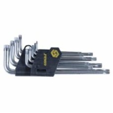 Набор ключей Torx Sigma 9 шт T10-T50 мм CrV (длинные с отверстием) 4022231