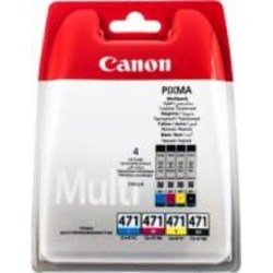 Набор картриджей Canon CLI-471 Cyan, Yellow, Magenta, Black 0401C004 черный желтый голубой пурпурный