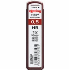 Набор грифелей Tikky 0,5 мм графит S0312650 Rotring Drawing 12 шт.