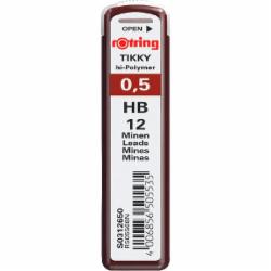 Набор грифелей Tikky 0,5 мм графит S0312650 Rotring Drawing 12 шт.