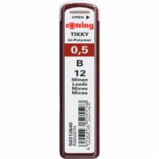 Набор грифелей Tikky 0,5 мм графит S0312640 Rotring Drawing 12 шт.
