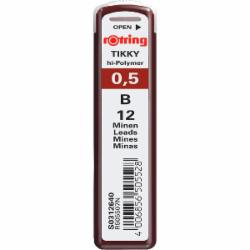 Набор грифелей Tikky 0,5 мм графит S0312640 Rotring Drawing 12 шт.