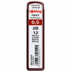 Набор грифелей Tikky 0,5 мм графит S0312630 Rotring Drawing 12 шт.