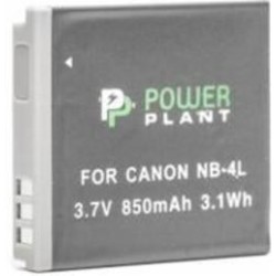 Аккумулятор PowerPlant Canon NB-4L 850мА*ч (DV00DV1006)