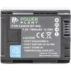 Аккумулятор PowerPlant Canon BP-820 Chip 1960мА*ч (DV00DV1371)