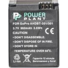 Аккумулятор PowerPlant GoPro Hero 3, AHDBT-201/301 960мА*ч (DV00DV1357)