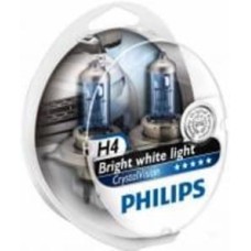Автолампа галогенная Philips Cristal Vision H4 55 Вт 2 шт.(48981428)