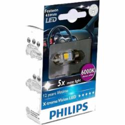 Автолампа накаливания Philips X-tremeVision LED C5W 1 Вт 1 шт.(38341630)
