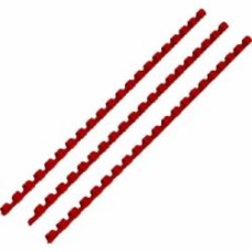 Пружина для брошюрования DA пластиковая 10 мм красная 100 шт. 1220201100406