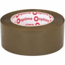 Клейкая лента упаковочная 48 мм х 140 м х 43 мкм коричневая Optima