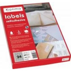 Этикетки Optima самоклеящиеся А4 70x37 мм 24 шт. 100 л. O25115
