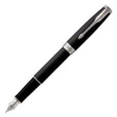 Ручка перьевая Parker Sonnet 17 Matte Black Lacquer CT FP F 84 911