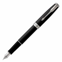 Ручка перьевая Parker Sonnet 17 Matte Black Lacquer CT FP F 84 911