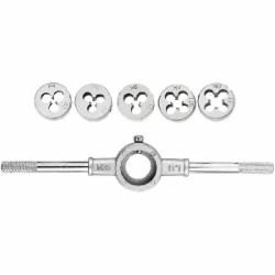 Набор плашек с держателем MasterTool 5 шт. 15-0406