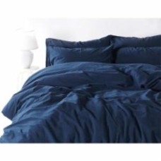 Комплект постельного белья Stonewash Adriatic 1.5 темно-синий SoundSleep