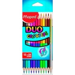 Карандаши цветные Color Peps Duo двусторонние 24 цвета Maped