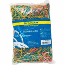 Резинки для денег Buromax цветные, 1000 г