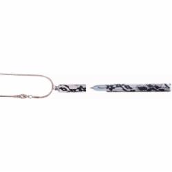 Ручка шариковая LANGRES Lace с цепочкой 70см в подарочном футляре белый LS.402027-12
