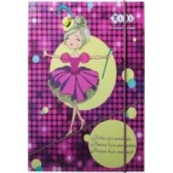Папка для тетрадей KIDS Line PRINCESS картонная на резинке В5+ 175х240х25 мм ZiBi ZB.14981