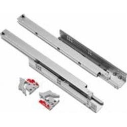 Направляющая шариковая Hafele 421.26.550 WOODPRO Push L-500 мм с клипсами Направляющая шариковая Hafele 421.26.550 WOODPRO Push L-500 мм с клипсами