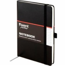 Книга для записей Partner, 125 * 195, 96л, клет, черная Axent
