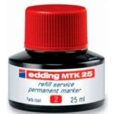 Чернила Permanent 25 мл красный e-mtk25/02 Edding 1 шт.