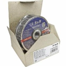 Круг отрезной по металлу по нержавеющей стали S&R Meister 125x2,0x22,2 мм 131010125-25
