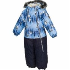 Комбинезон для девочки HUPPA Devon 1 72386 с принтом р.68 темно-синий 36160130-72386-068