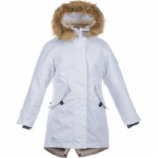 Пальто для девочки HUPPA Vivian р.122 белый 12490020-00020-122