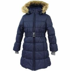 Пальто для девочки HUPPA Yacaranda р.116 темно-синий 12030030-70086-116