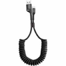 Кабель BASEUS Type-C – USB 2.0 1 м черный (CATSR-01) Fish eye Spring
