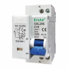 Дифференциальный автомат Erste EBL28E 4,5кА 1п+Н C20 30мА EBL28E-20C003