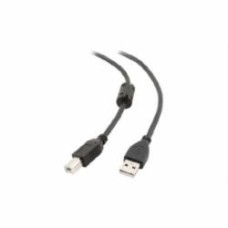 Кабель Maxxter 1,8 м черный (UF-AMBM-6) USB2.0 AM/BM ферритовый фильтр