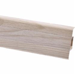 Плинтус SAN DECOR Elegance 721 ясень светлый 26х70х2500 мм